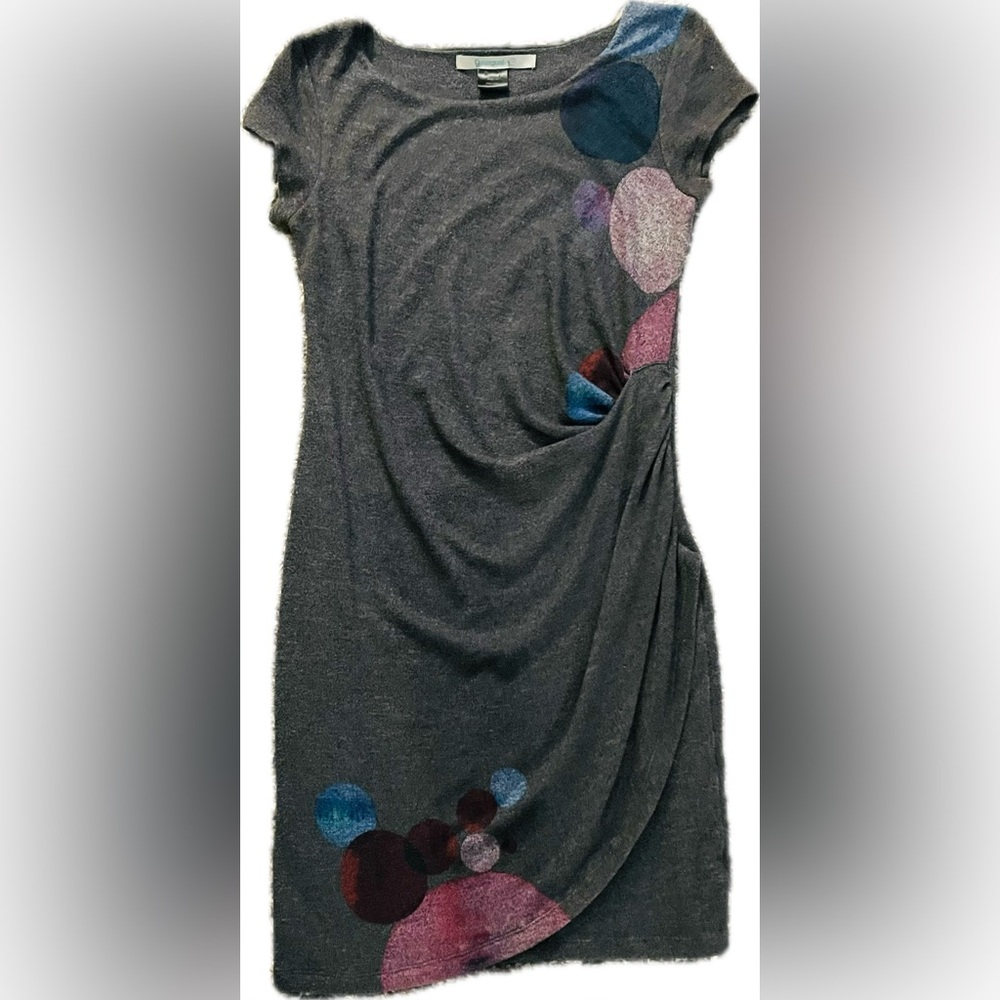 Desigual Draped Dress with Colorful Accents